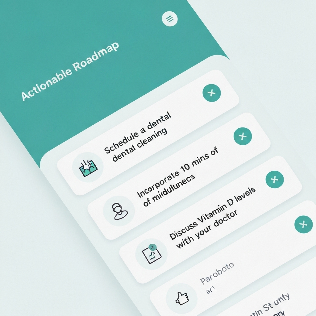 A close-up of the OnVGo app's Actionable Roadmap feature